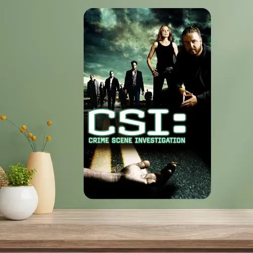 CSI Crime Scene Investigation TV Show Metal Poster Sign Metal Wall Sign Axl aluminum sign aluminum 20x30cm