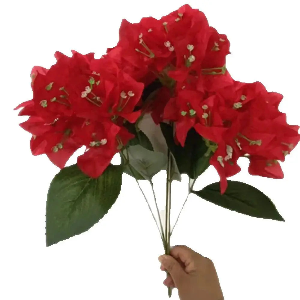Artificial Silk Bougainvillea Bouquet 5-Fork 47cm | Faux Floral Artificial Flower Bouquet Axl