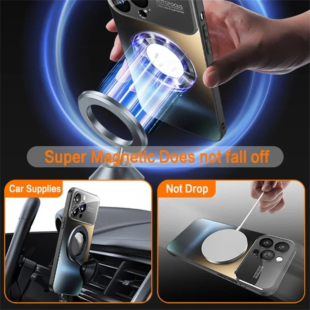 Titanium Matte Magnetic iPhone Case – MagSafe Compatible Magnetic Phone Case Axl