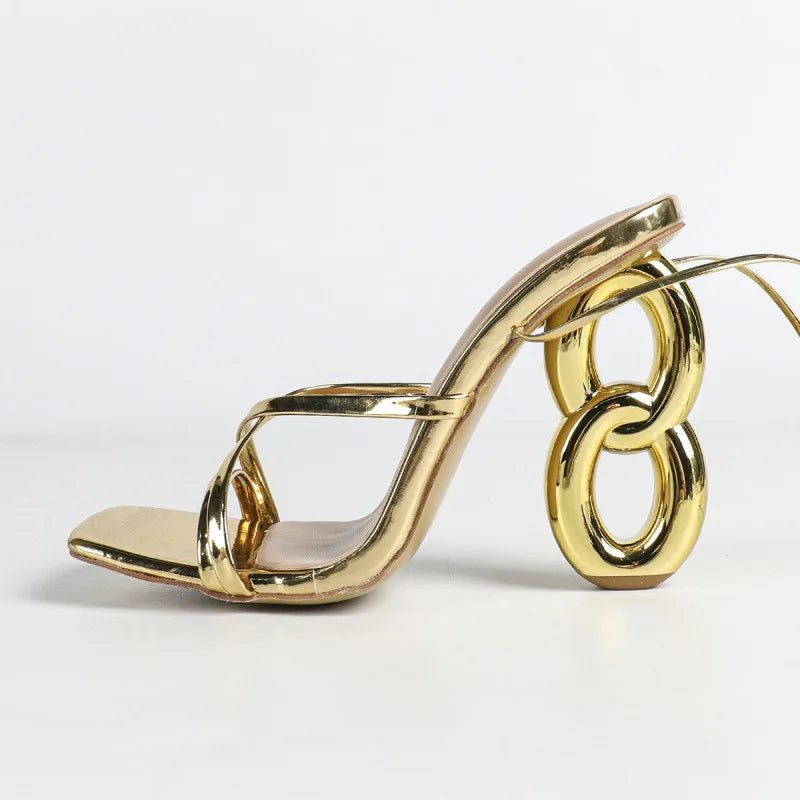 Women's Open-Toe High Heel Sandals – Sexy Strap Pumps High Heel Sandals Axl
