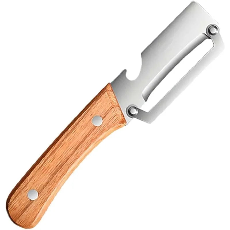 Multi-Function Vegetable Peeler – Wooden Handle & Bottle Opener Vegetable Peeler Axl
