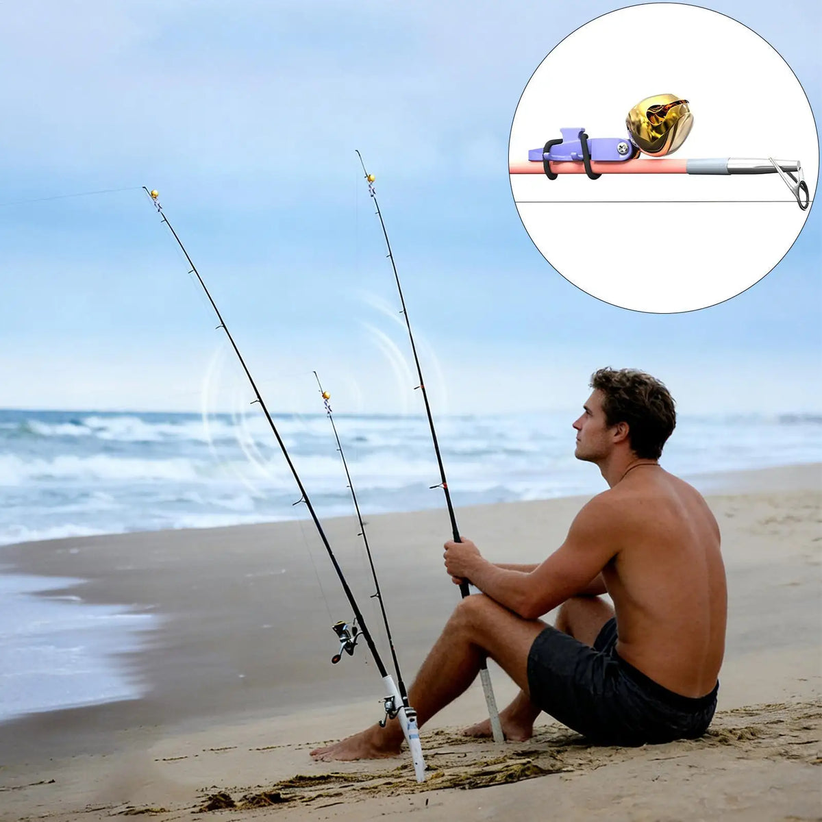 5-Pack Fishing Rod Tip Bells – Bite Alarm Clip for Carp & Sea Fishing Bite Alarm Axl