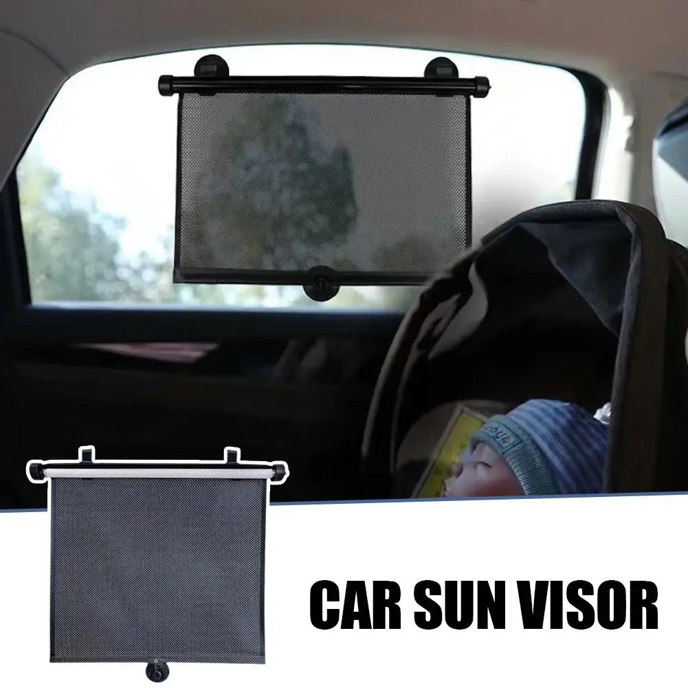 Retractable Car Side Window Sunshade | UV Block & Heat Shield Car Window Sunshade Axl