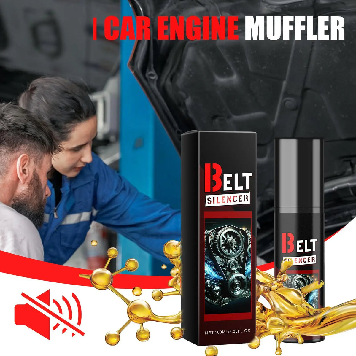 Automotive Belt Dressing Spray 100ml – Engine Belt Silencer Belt Dressing Spray Axl Default Title