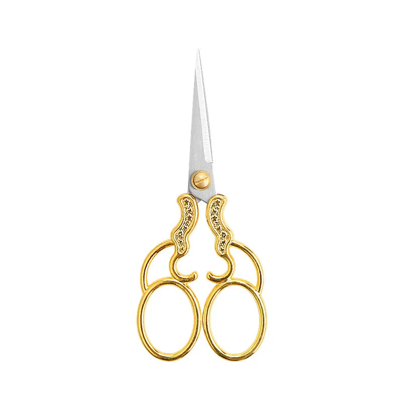 Gourd Pattern Vintage Stainless Steel Sewing Scissors 12.5cm Sewing Scissors Axl golden gourd