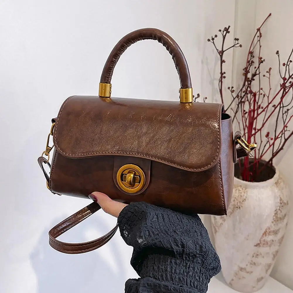 Women's PU Leather Slouchy Tote Shoulder & Crossbody Bag Tote Shoulder Bag Axl