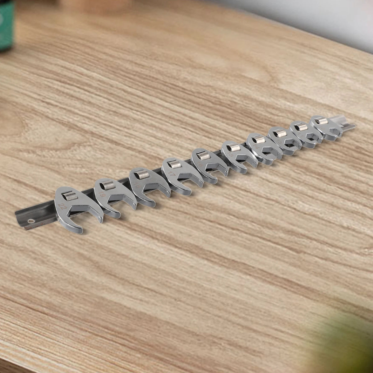 10-Pc Crowfoot Wrench Set 3/8" Drive 10–22mm Chrome Plated Crowfoot Wrench Set Axl