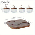 Retro Glass Serving Tray with Lid – 3/4 Grid Compartments | KEMORELA Glass Serving Tray Axl 4 grids