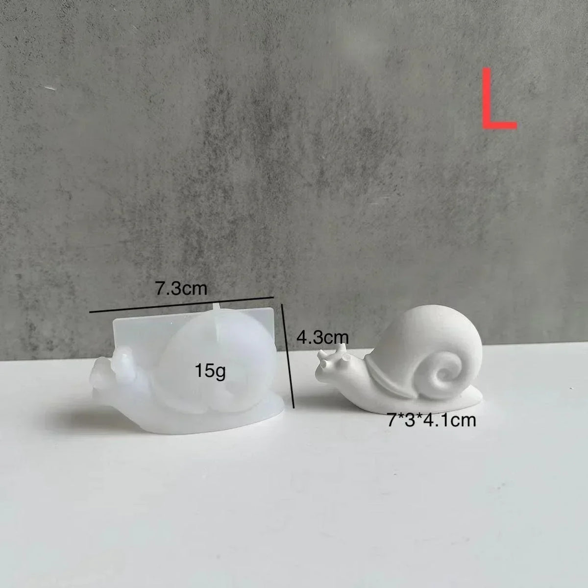 Snail Silicone Mold – DIY Epoxy Resin & Plaster Casting Mold Silicone Casting Mold Axl L