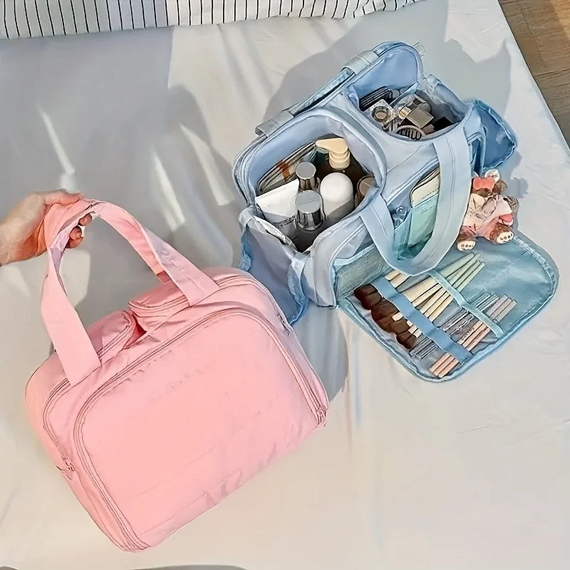 Women's Large Capacity Travel Makeup & Toiletry Organizer Bag Travel Makeup Bag Axl