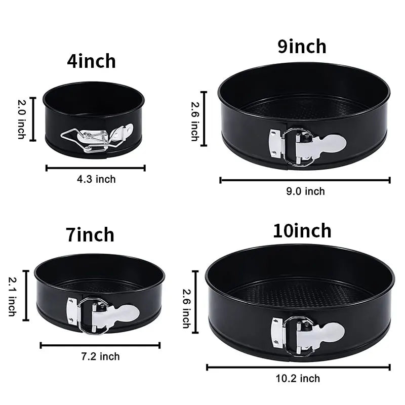 Nonstick Springform Pan Set 4/7/9 Inch | Leakproof Cake Molds Springform Cake Pan Axl