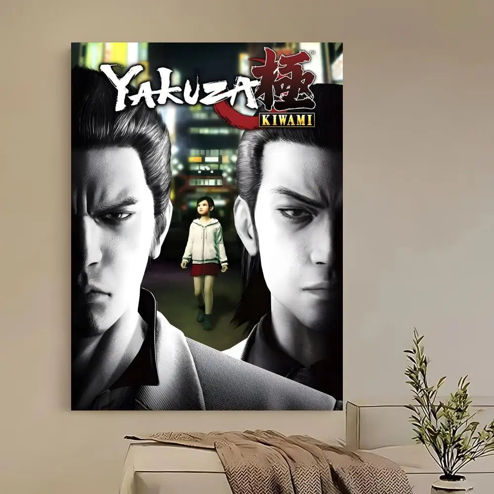Yakuza Like a Dragon HD Game Poster – Self-Adhesive Waterproof Game Wall Poster Axl z12 15X20cmNoframe