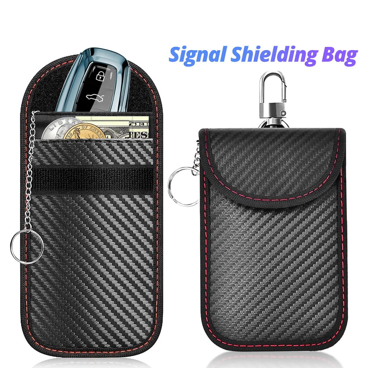 Faraday Bag Key Fob Protector – RFID Signal Blocking Pouch Key Fob Faraday Bag Axl