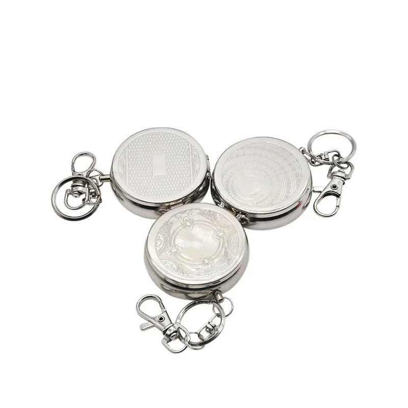 Portable Mini Metal Ashtray – Pocket Watch Keychain Design Portable Keychain Ashtray Axl
