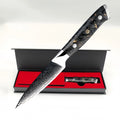 3.5" Damascus Steel Paring Knife – VG10 Core & Carbon Fiber Damascus Paring Knife Axl 3.5 inch fruit knife China Mainland