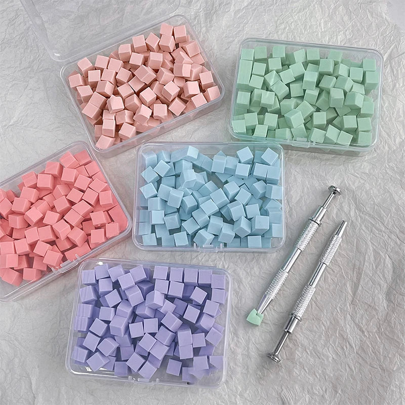 Nail Art Sponge Set 50/100 Pcs – Ombre Gradient Manicure Kit Nail Art Sponge Set Axl