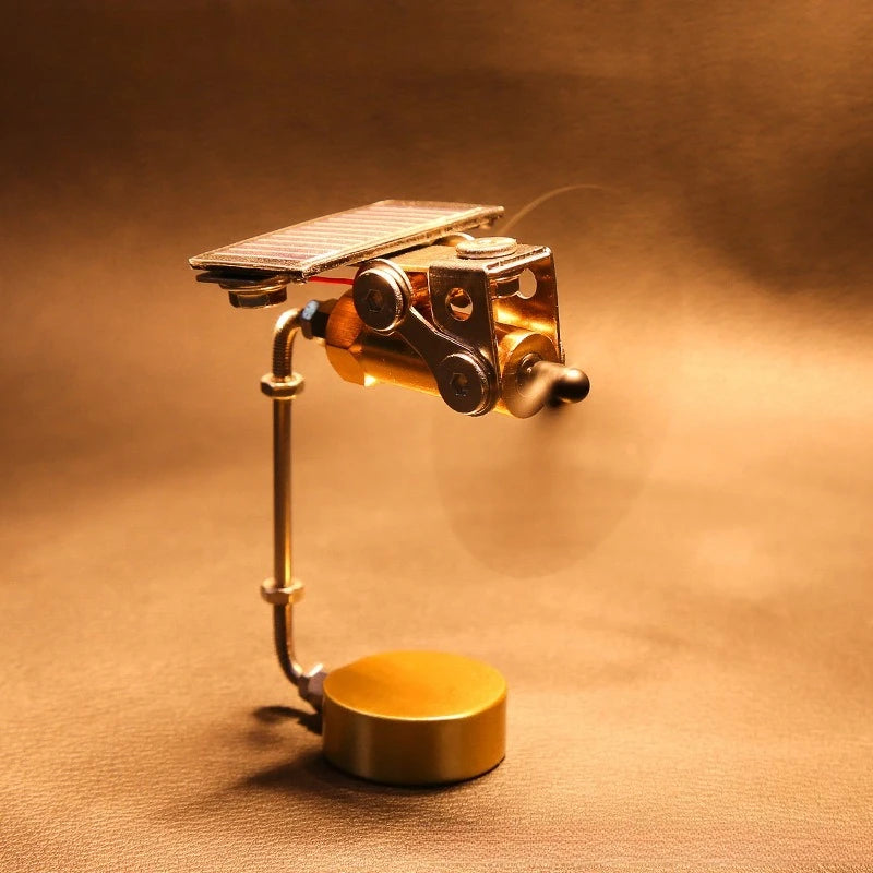 Solar Windmill Figurine – Metal Desktop Ornament & Gift Solar Desktop Figurine Axl