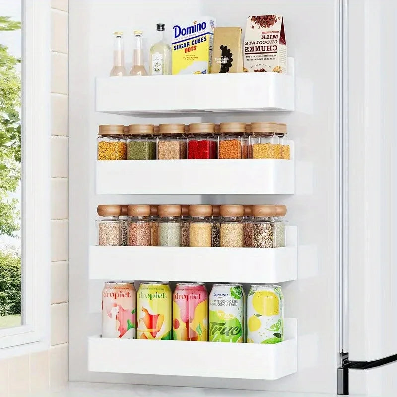 Magnetic Fridge Baskets Set of 2 – Kitchen Storage Rack Magnetic Storage Basket Axl