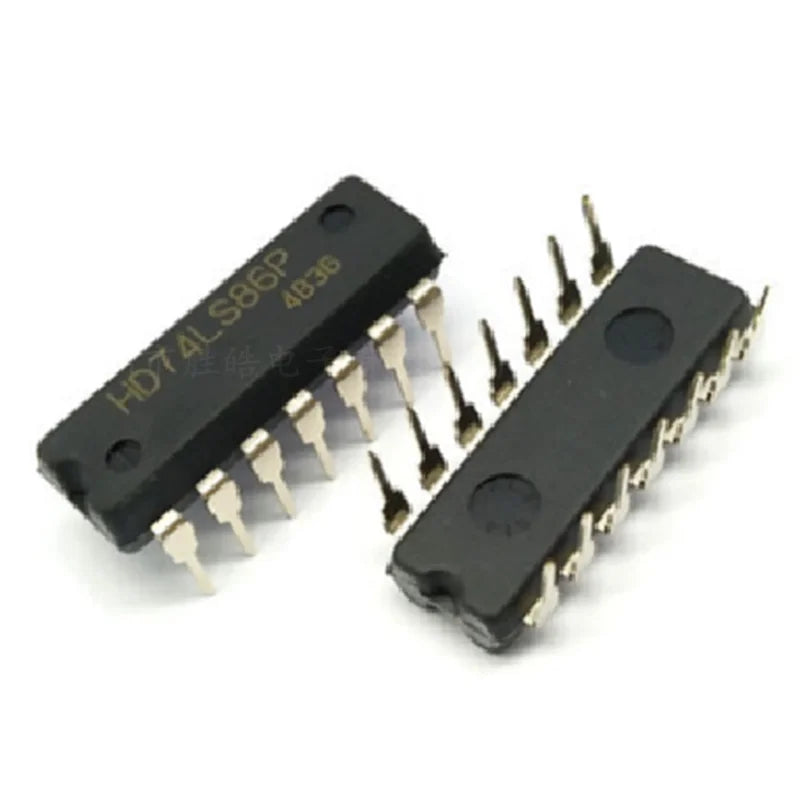 10PCS 74LS Logic ICs DIP-14 – 74LS86 74LS74 74LS76 TTL Pack Logic IC Pack Axl SN74LS74N