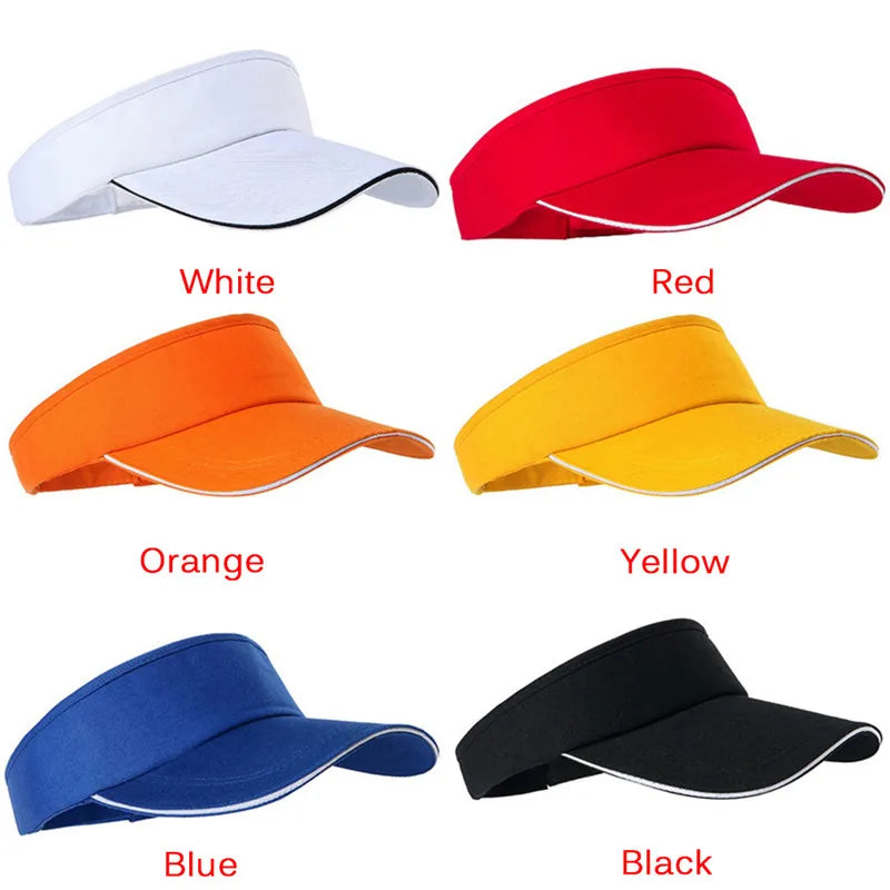Adjustable Unisex Sun Visor Cap – Breathable Sport Golf Hat Sport Visor Cap Axl