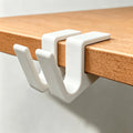 2-Pack No-Drill Desk Hooks for Bags, Headphones & Keys Desk Storage Hooks Axl 2pcs white