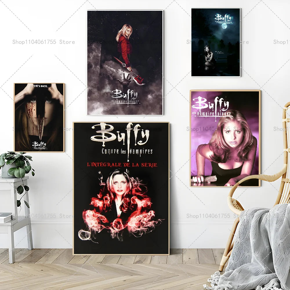 Buffy the Vampire Slayer Movie Poster Wall Sticker | Home Decor Wall Poster Sticker Axl