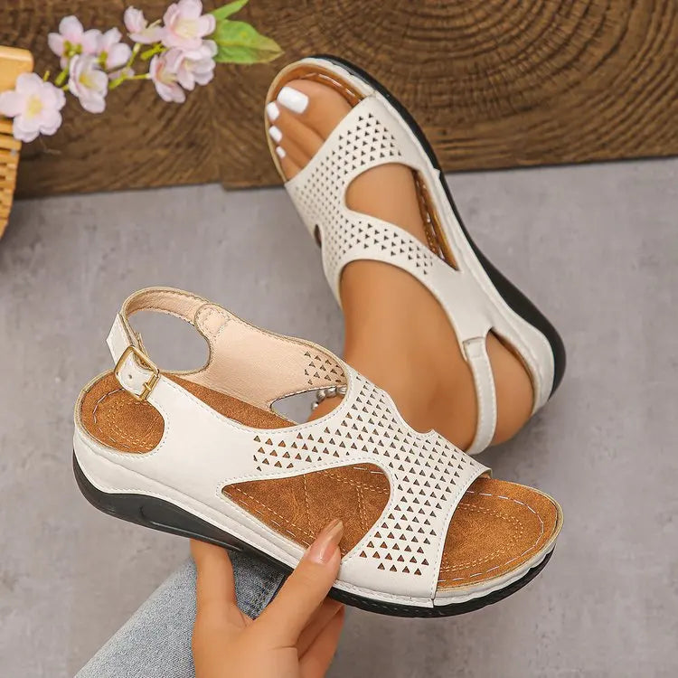 HAJINK Women's Open Toe Platform Sandals – Elegant Wedge Women's Platform Sandals Axl