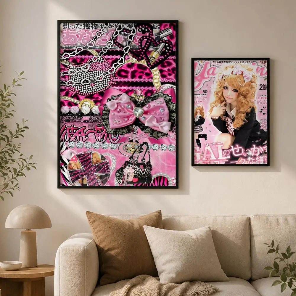 Cool Gyaru Peel-and-Stick PVC Wall Poster – HD Waterproof Art Wall Art Poster Axl