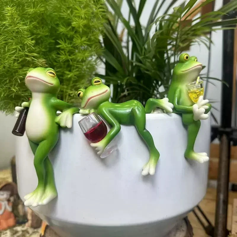Resin Frog Planter – Handmade Garden & Balcony Decor Decorative Resin Planter Axl