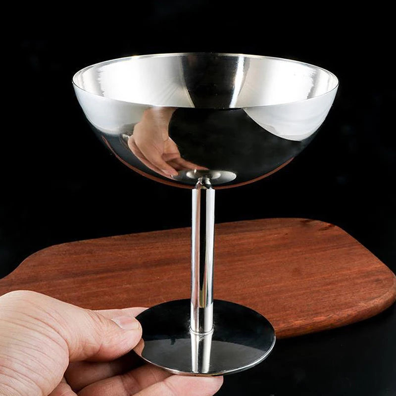 Stainless Steel Goblet Cup – Ice Cream & Dessert Serving Bowl Dessert Serving Cup Axl