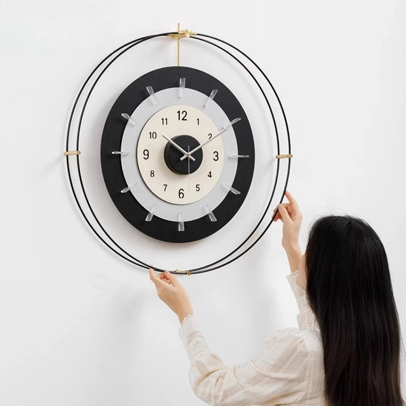 60cm Nordic Silent Wall Clock – Light Luxury Home Décor Silent Wall Clock Axl