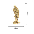 Vintage Brass Eagle Miniature Statue – Handmade Bird Figurine Decorative Figurine Axl A