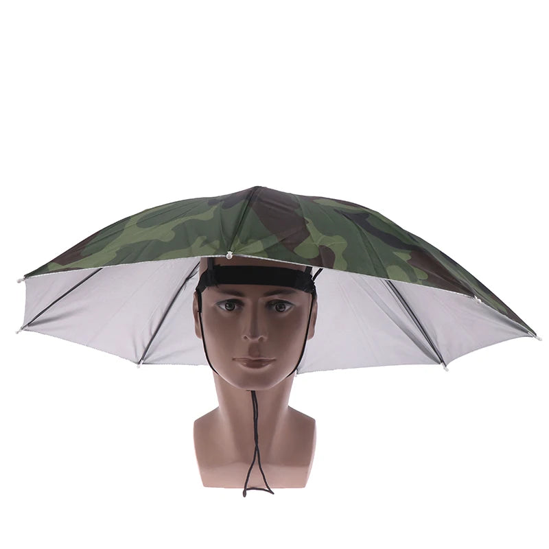 Foldable Umbrella Hat – Hands-Free Sun Cap for Fishing & Hiking Umbrella Hat Axl