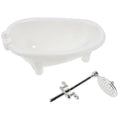 Dollhouse Miniature Bathtub – 1/6 Scale Bathroom Furniture Toy Dollhouse Accessory Axl one size