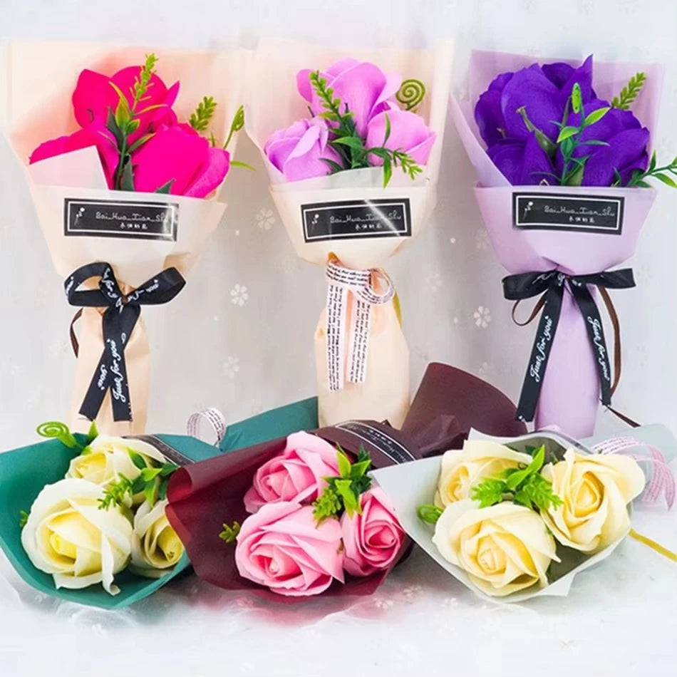 Soap Rose Artificial Flowers for Wedding, Gift & Home Décor Artificial Flower Heads Axl