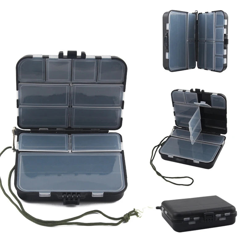 Mini Fishing Tackle Box – Hook, Spoon & Bait Storage Case Fishing Tackle Box Axl