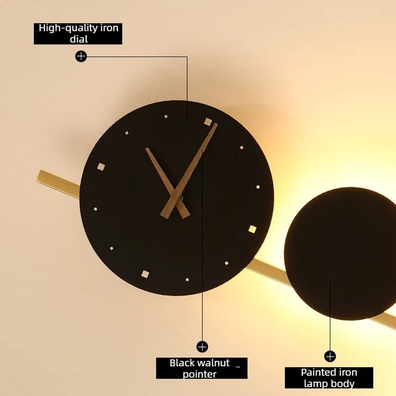 Modern Nordic Wall Clock – Large Silent Luminous Decor 71cm Wall Clock Axl
