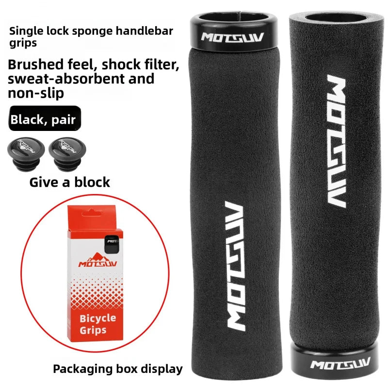 Lock-On Wave Sponge MTB Handlebar Grips – Anti-Slip & Comfort Bike Handlebar Grips Axl
