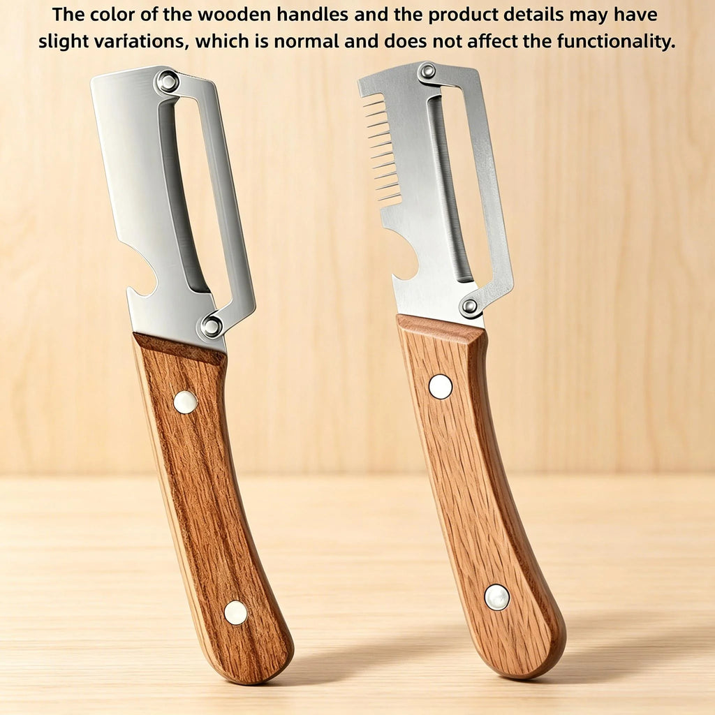 Stainless Steel Vegetable Peeler with Wood Handle Vegetable Peeler Axl