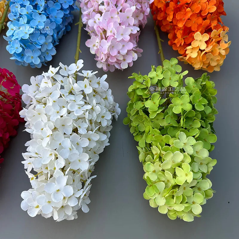 Artificial Hydrangea Flower Branch 87cm Silk Hortensia Stem Artificial Flower Stem Axl