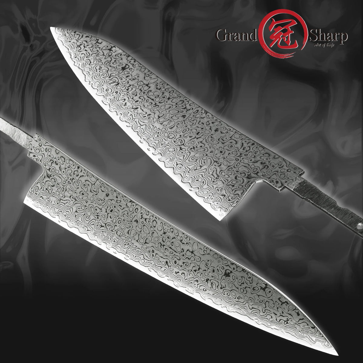 Grandsharp 67-Layer Damascus Steel DIY Knife Blades 1–5 PCS Damascus Knife Blade Axl