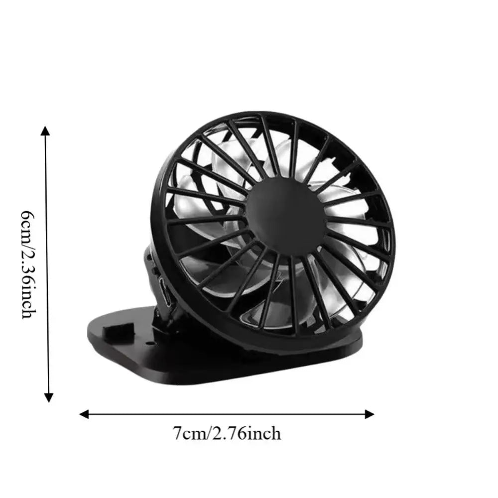 Portable Solar USB Handheld Fan – Mini Rechargeable Cooling Portable Handheld Fan Axl