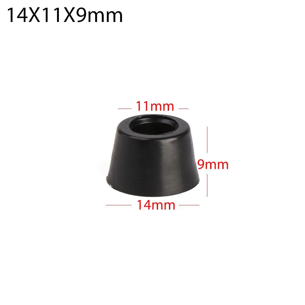 10-Pack Tapered Rubber Furniture Feet – Non-Slip Floor Pads Furniture Feet Pads Axl 14x11x9mm