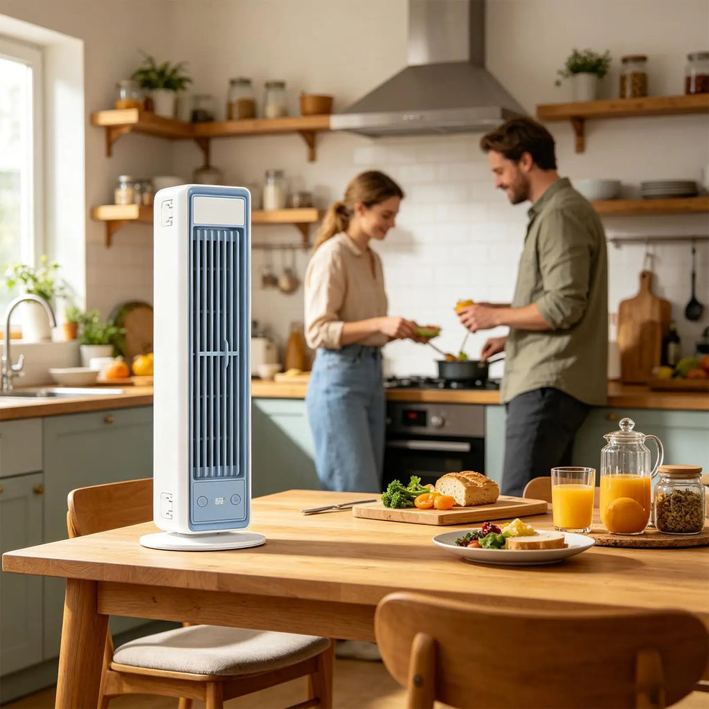 Tower Fan with Remote & LED Display – 4-Speed Portable Tower Fan Axl