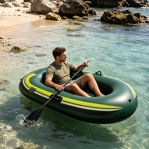 1-Person Inflatable Boat – Thickened PVC Non-Slip Raft Inflatable Boat Axl