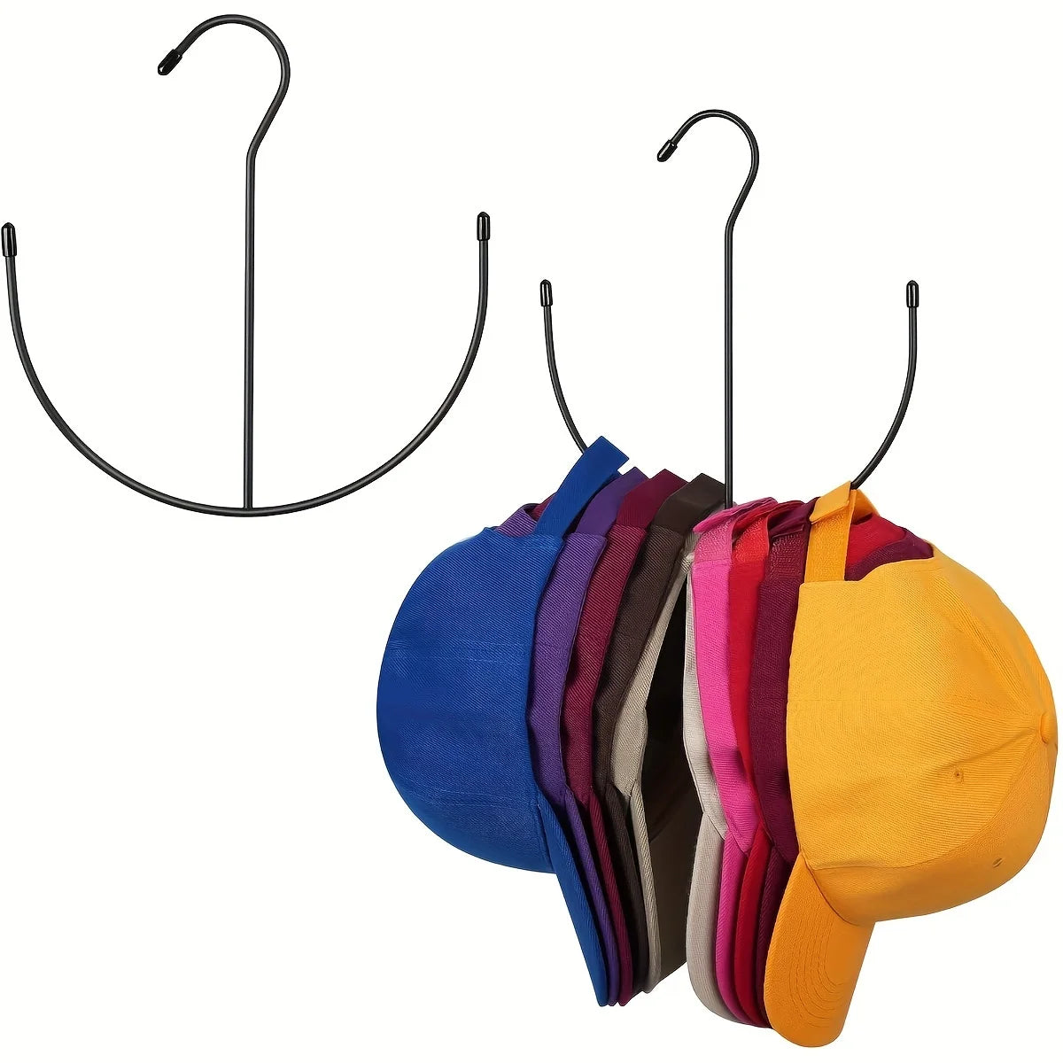 Stainless Steel Hat Rack – Holds 20+ Caps | Closet & Door Hat Rack Axl