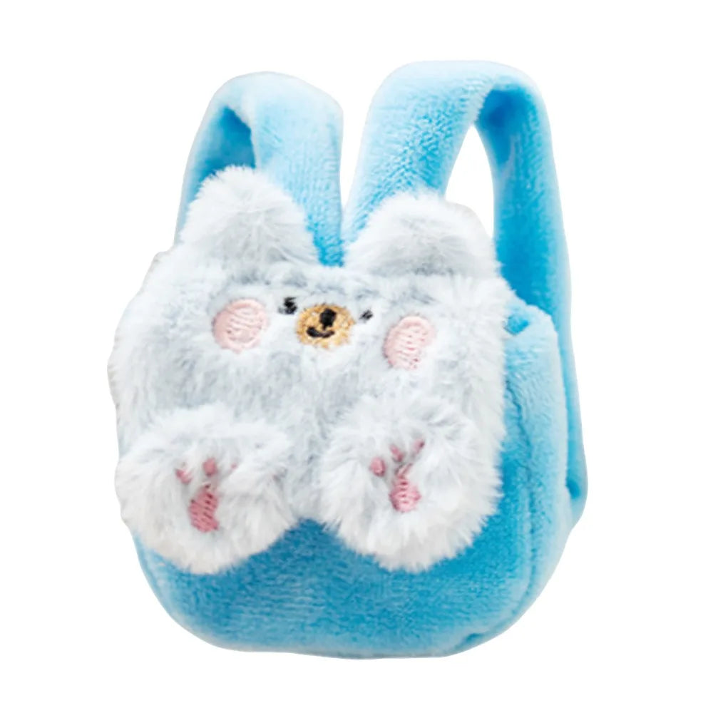Mini Animal Backpack for 15–20cm Dolls & BJD | Handmade Gift Doll Accessory Axl Blue