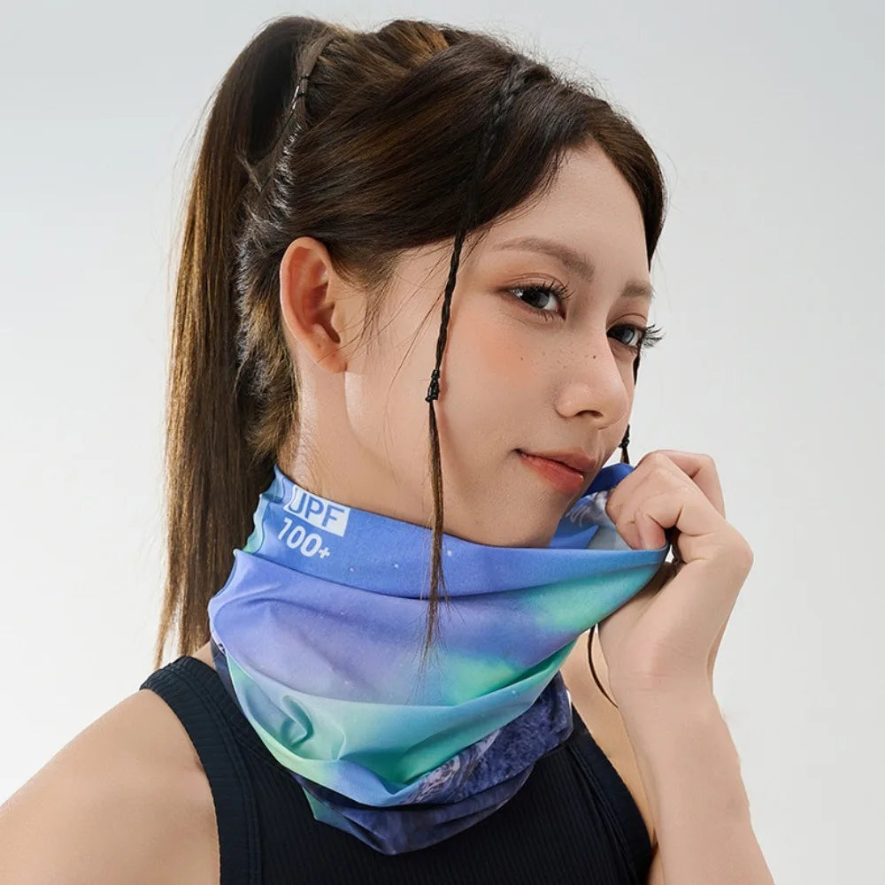 Ice Silk UV Sun Protection Face & Neck Mask – Sports Cover Sun Protection Mask Axl