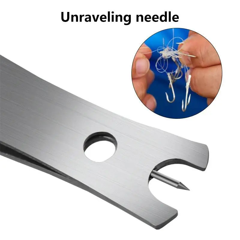 Stainless Steel Fishing Line Cutter & Hook Eye Cleaner Tool Fishing Line Cutter Axl