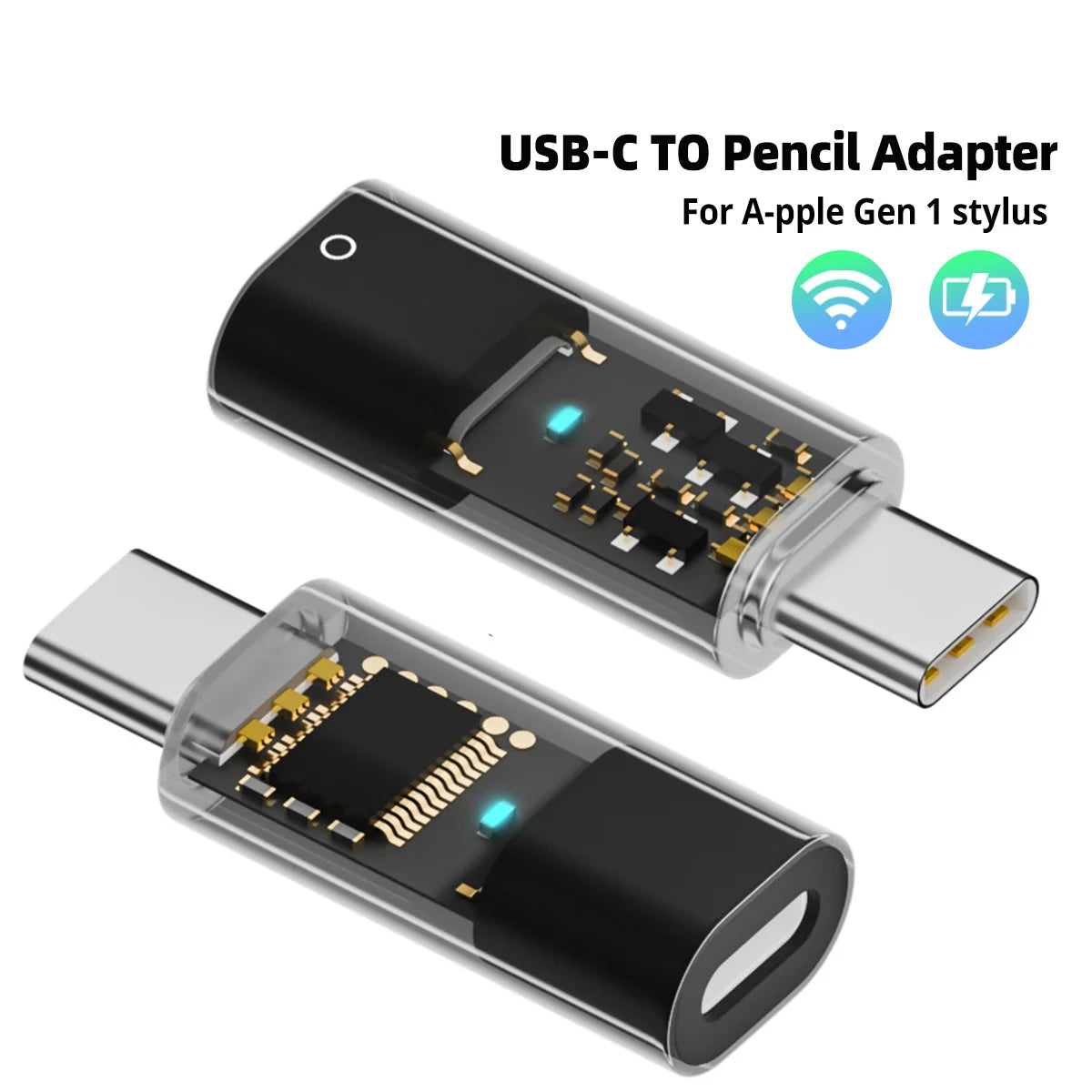 USB-C to Lightning Adapter for Apple Pencil 1st Gen | iPad 10 Stylus Charger Adapter Axl